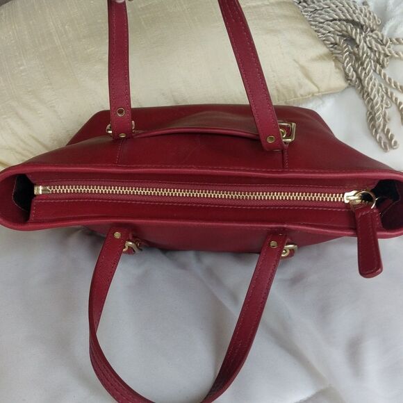 COACH Luxurious Red ♥️  Y2K Vintage Mini Tote Bag 9846 - Picture 6 of 12